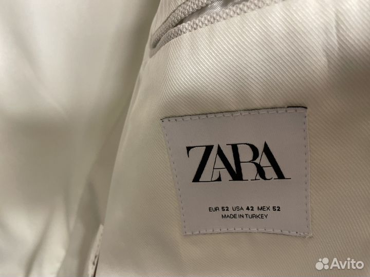 Пиджак мужской zara (белый)