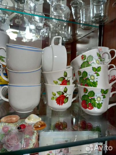 Сервиз кофейный.Чашки.Сахарница