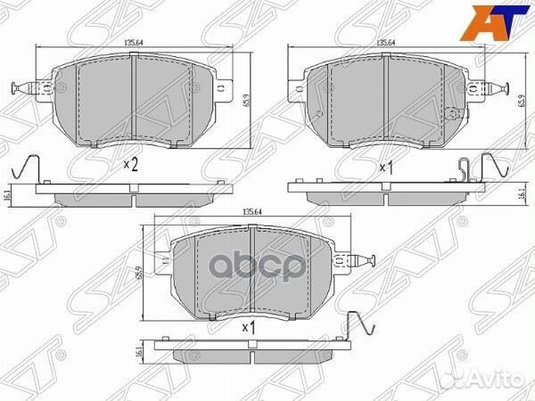 Колодки тормозные перед infiniti FX45/35 S50 -2