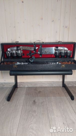 Шашлычный набор в чемодане подарочный