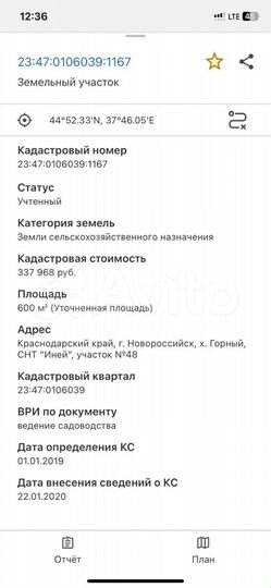 Участок 6 сот. (СНТ, ДНП)