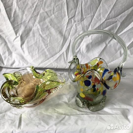 Цветное стекло СССР, цветной хрусталь