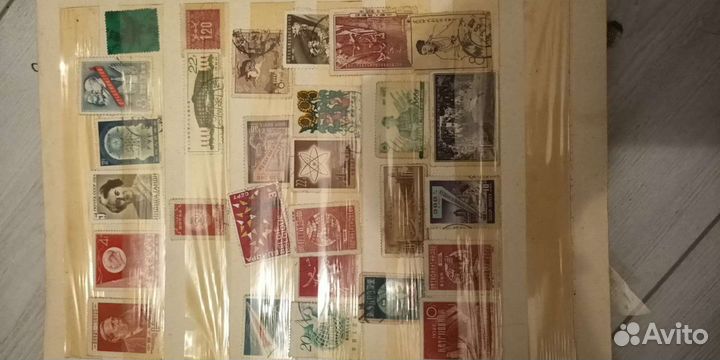 Почтовые марки, альбом. СССР, Китай, прочее