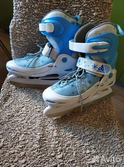 Коньки детские раздвижные р.34-37