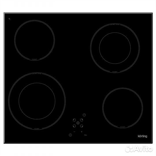 Korting HK 62031 B электрическая варочная панель