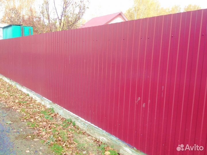 Заборы из профнастила, евроштакетника, 3D