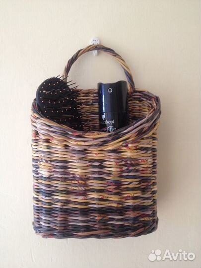 Плетеная подвесная корзина-дорбаскет