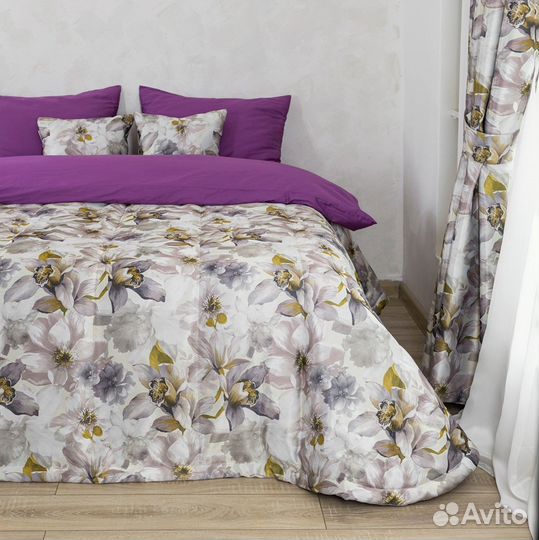 Покрывало Жардин бронзовый новое плед на кровать