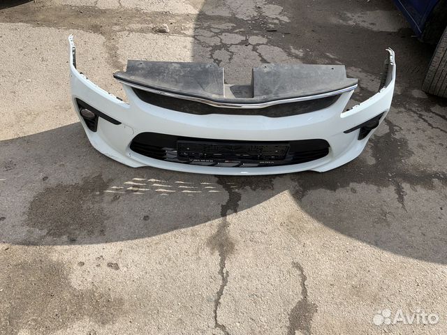 Передний бампер на kia rio 4