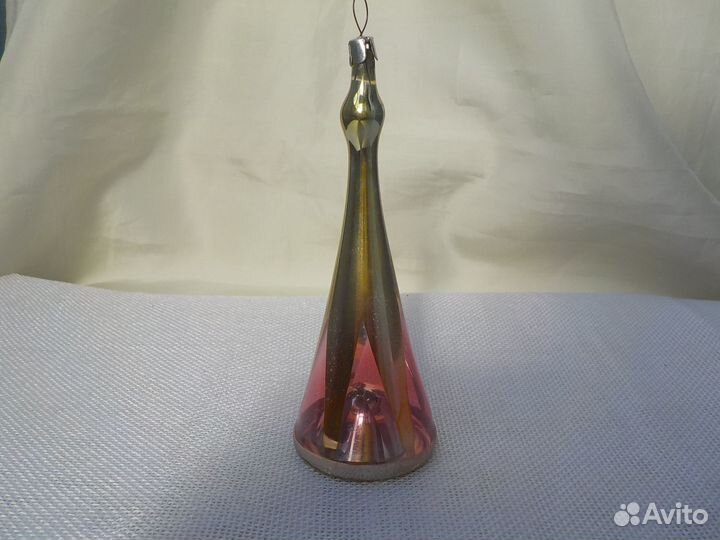 Елочные игрушки глинка колокольчики редкой формы