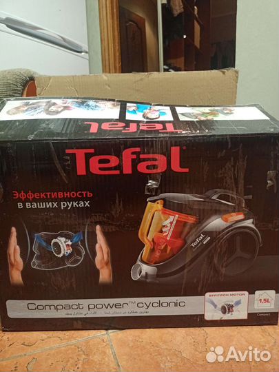 Пылесос с контейнером tefal