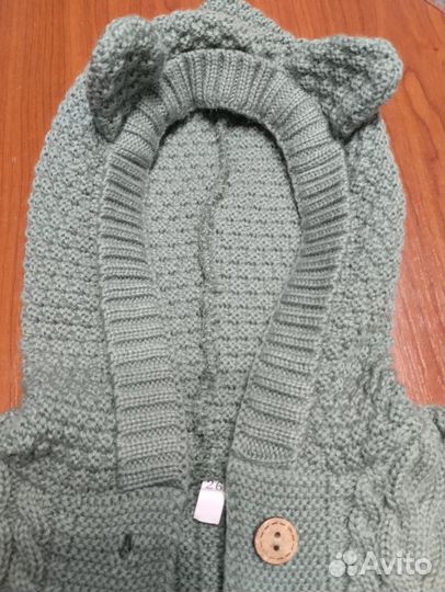 Вязаный комбинезон размер 68