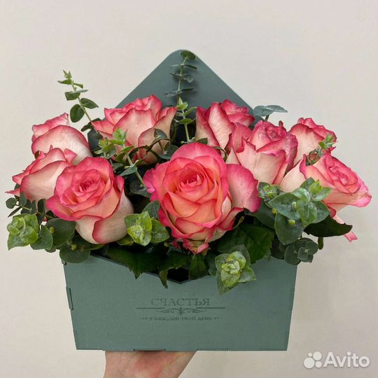 Цветы розы букет