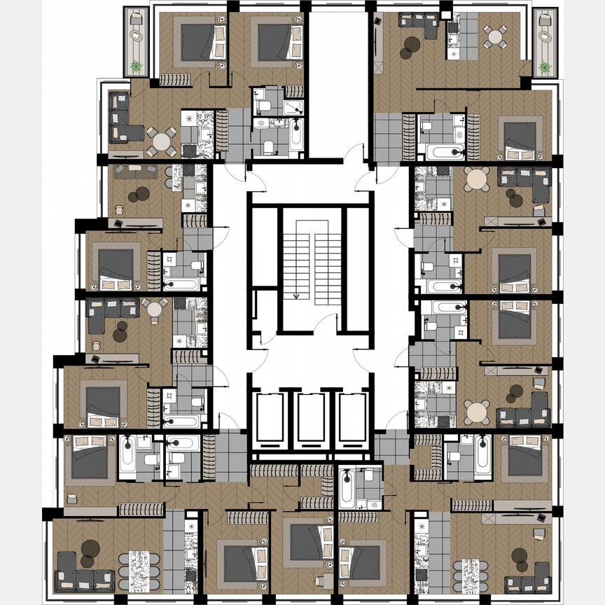 4-к. квартира, 86,8 м², 13/20 эт.