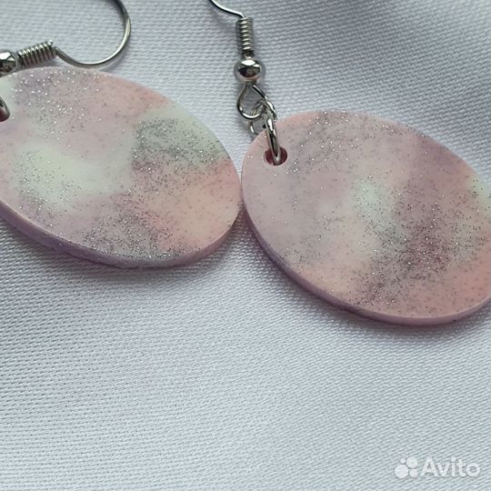 Серьги ручной работы - светятся в темноте