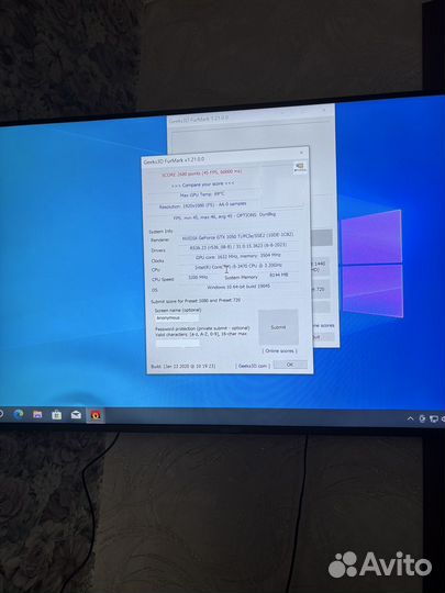 Компьютер I5 3470 MSI gtx 1050Ti