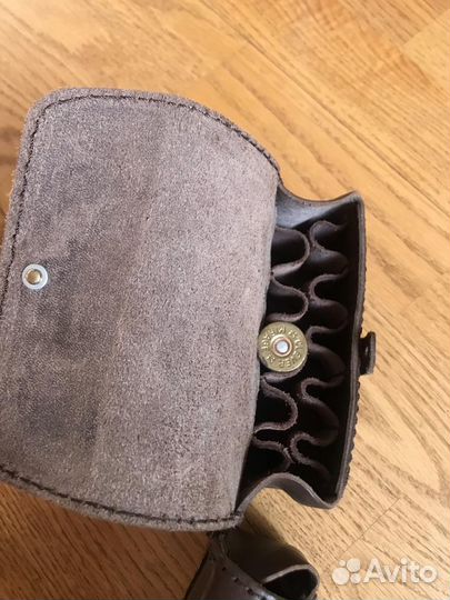 Подсумок охотничий из натуральной кожи