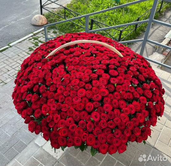 Корзина из роз