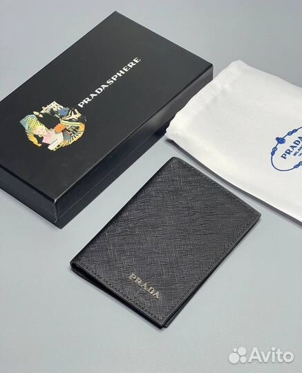 Обложка на паспорт prada натуральная кожа