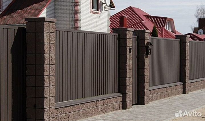 Забор металлический цена за метр качественно