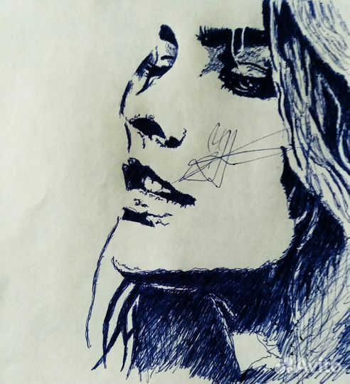 Рисунки на заказ шариковой ручкой