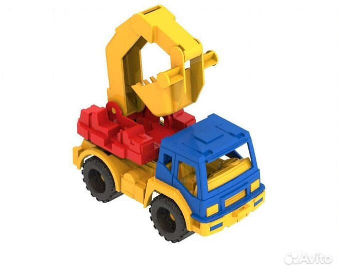 Экскаватор Кама желто-красный