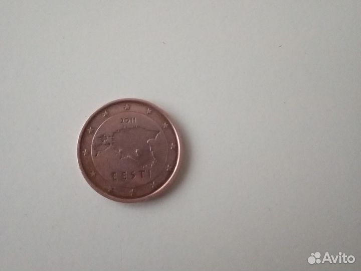 2 евроцента Эстония 2011, 2015