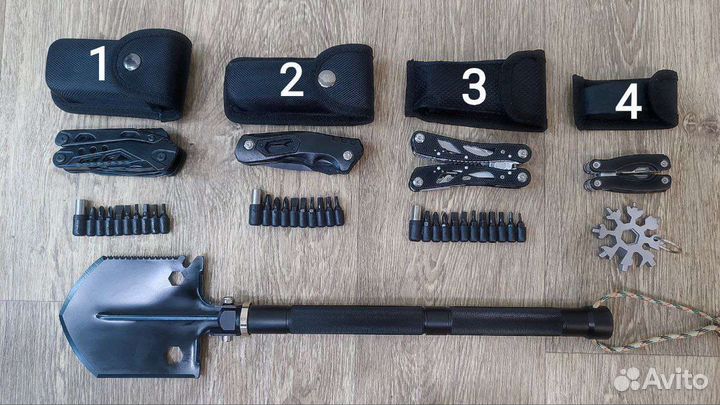 Нож мультитул, сапёрная лопата