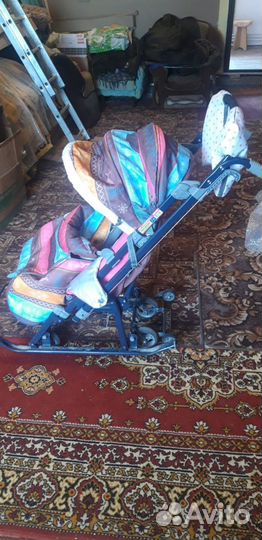 Детские санки коляска бу