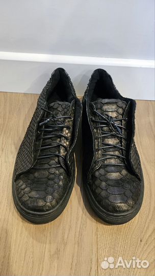 Кеды из натуральной кожи питона