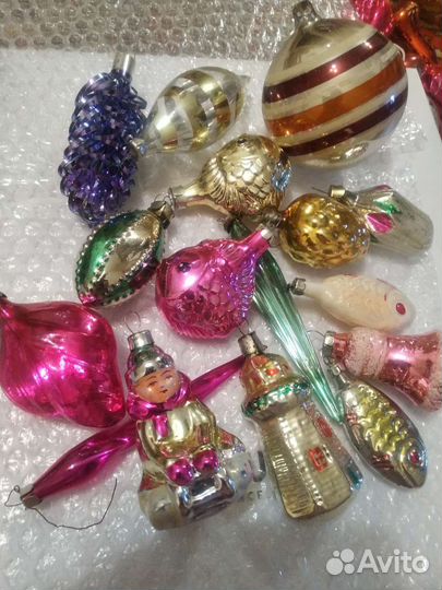 Елочные игрушки СССР одним лотом