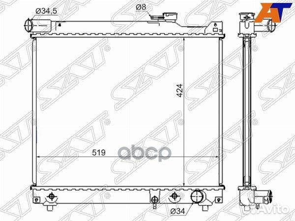 Радиатор Suzuki Escudo 88-05 / Grand Vitara 97