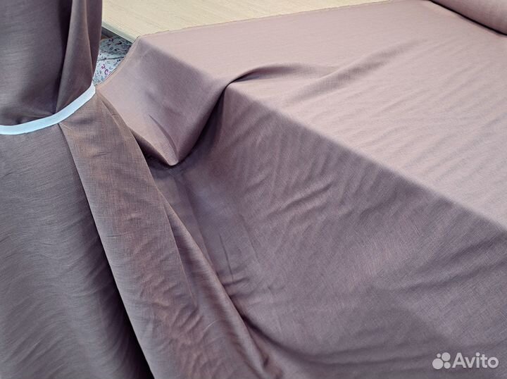Костюмная ткань лён 
