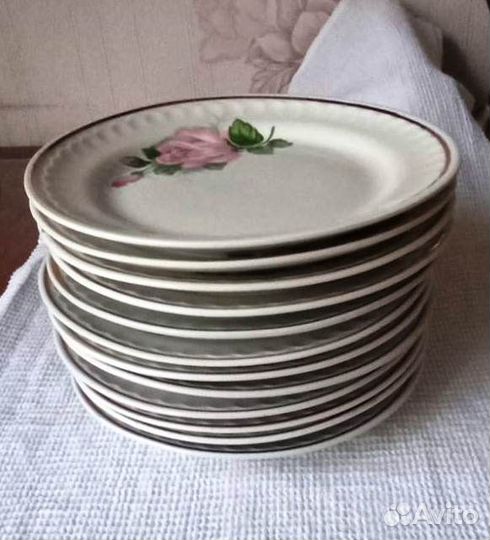 Тарелки,Прокопьевский фарфоровый завод. СССР
