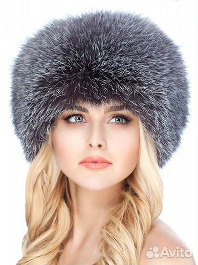 Шапка женская чернобурка