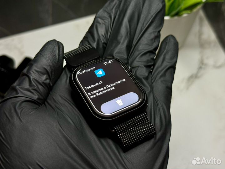 Смарт часы Apple watch 9 + Металлический ремешок