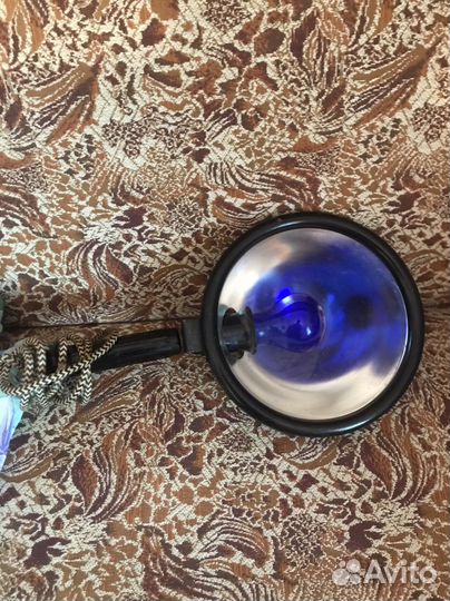 Синяя лампа для прогревания