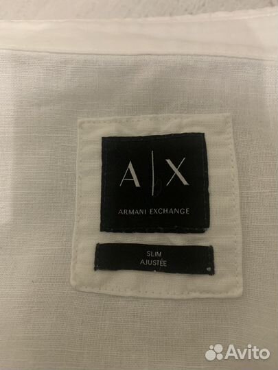 Рубашка лен Armani exchenge