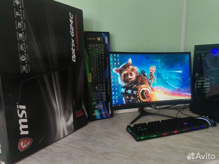 Игровой 6ядер, 16озу, ssd, hdd, rx470, моник144hz