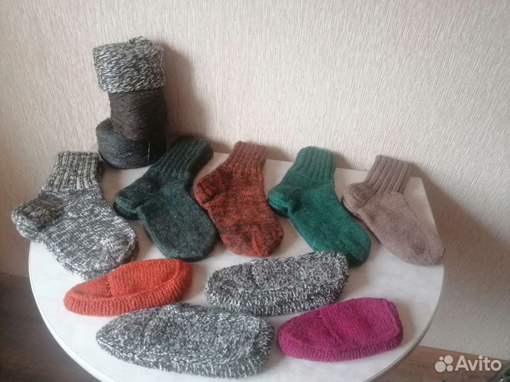 Вязанные носки ручной работы