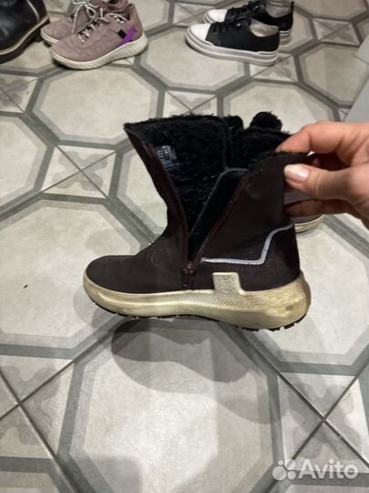 Сапоги ботинки высокие зимние натуральная замша