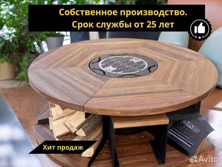 Модульные барбекю гриль столы для кафе