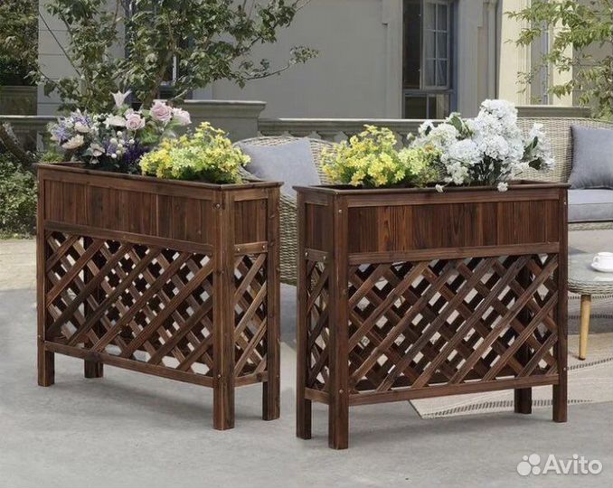 Деревянные кашпо