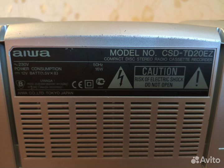 Магнитола aiwa CSD-TD20