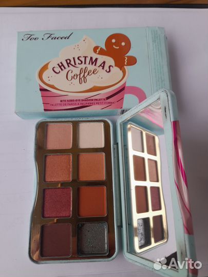 Тени для век TOO faced Cristmas coffee