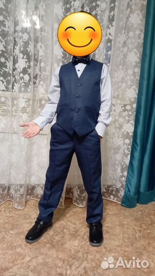 Пиджак и жилет школьный