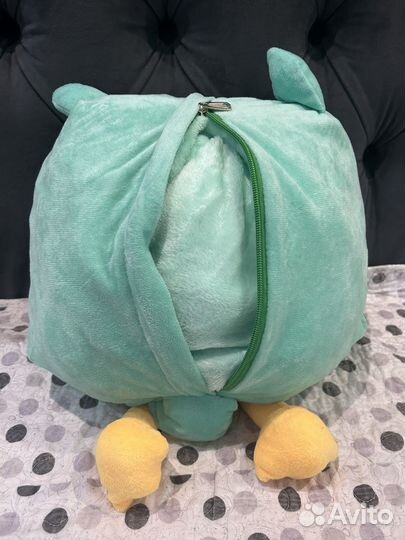 Мягкая игрушка сова с пледом