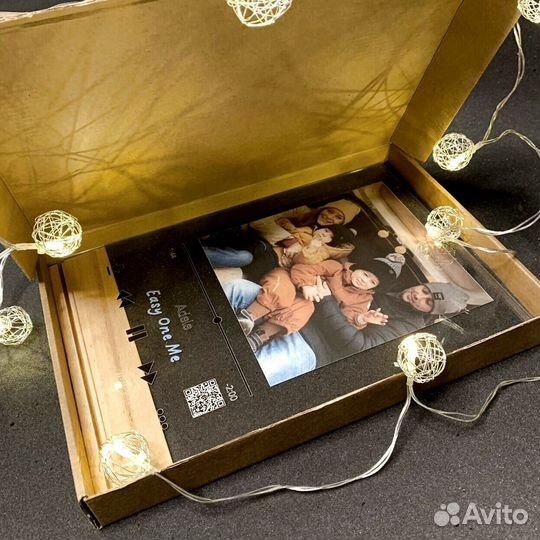 Трек-пластинка, живое фото на стекле