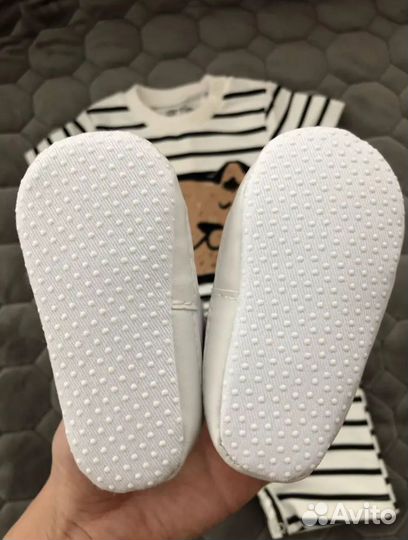 Пинетки кеды на малыша 7-12 месяцев