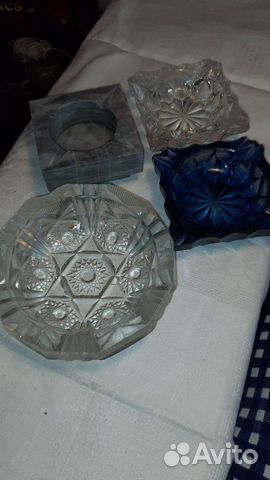 Пепельницы ретро. Стеко, хрусталь, мрамор